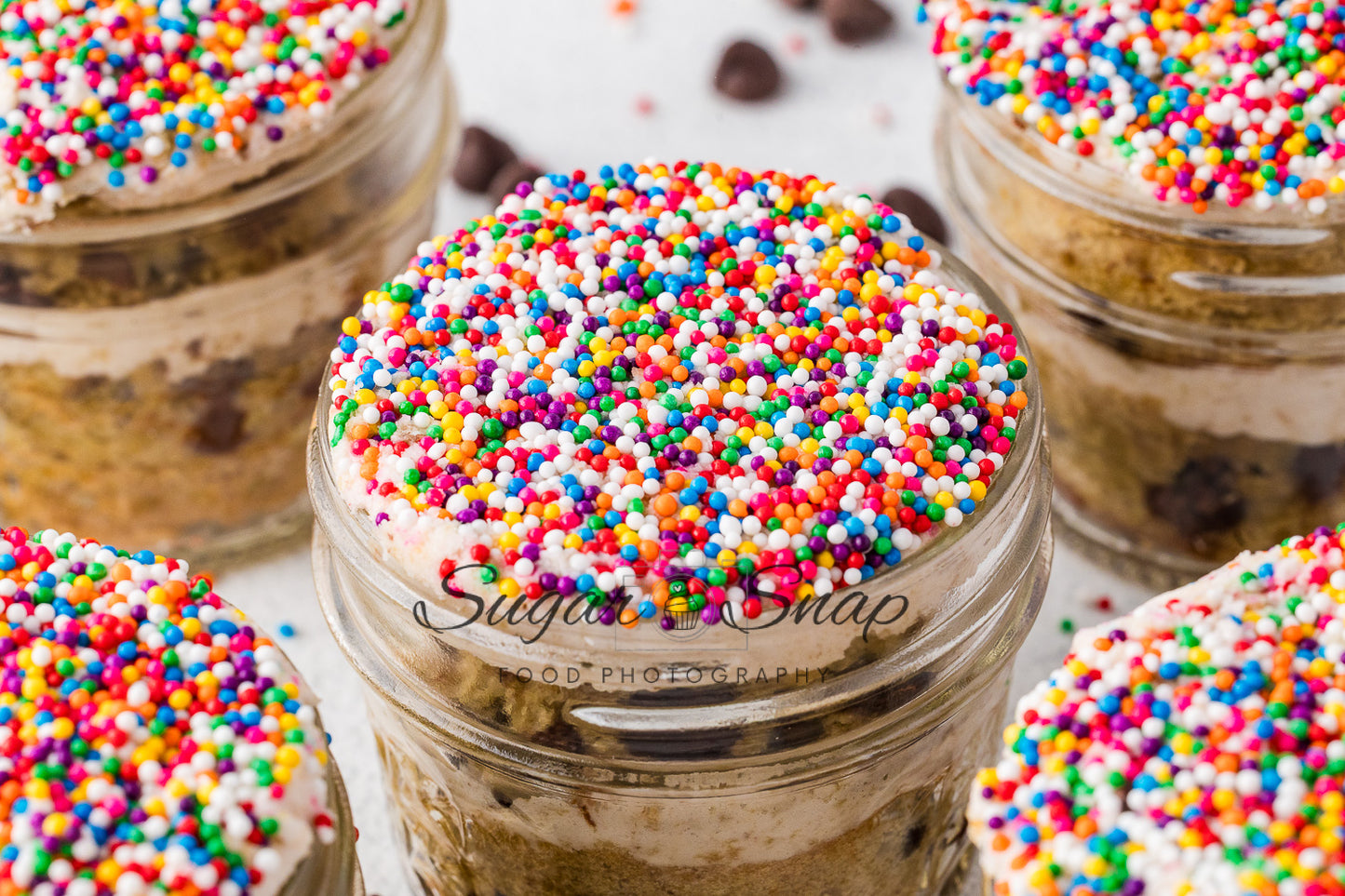 Chocolate Chip Cookie Dot Cakes