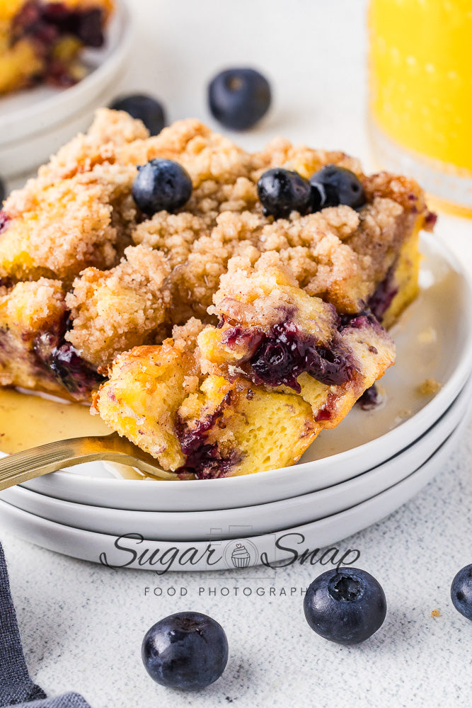 Blueberry Brioche French Toast Casserole