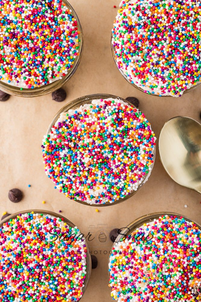 Chocolate Chip Cookie Dot Cakes