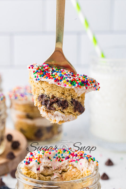 Chocolate Chip Cookie Dot Cakes