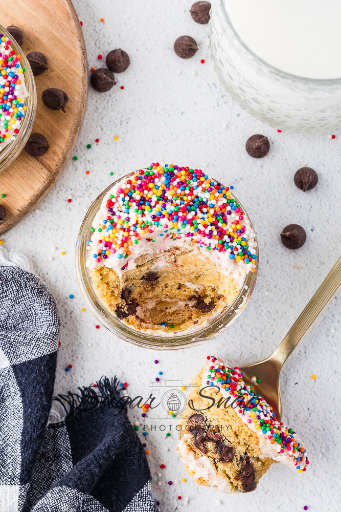 Chocolate Chip Cookie Dot Cakes