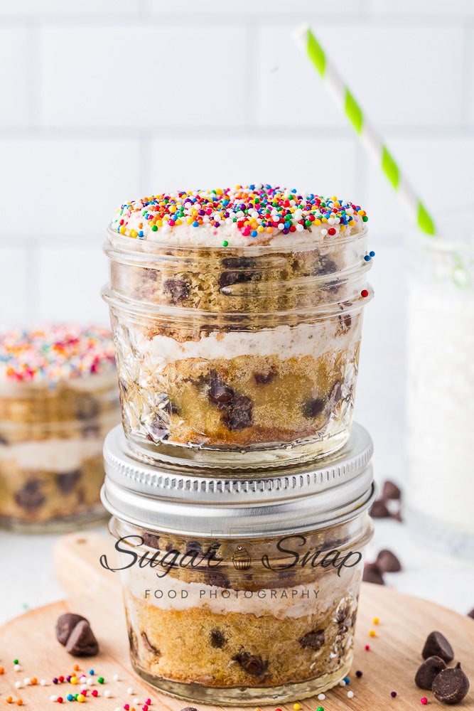 Chocolate Chip Cookie Dot Cakes