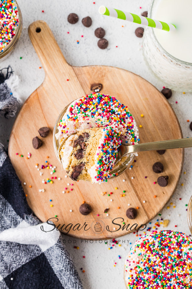 Chocolate Chip Cookie Dot Cakes