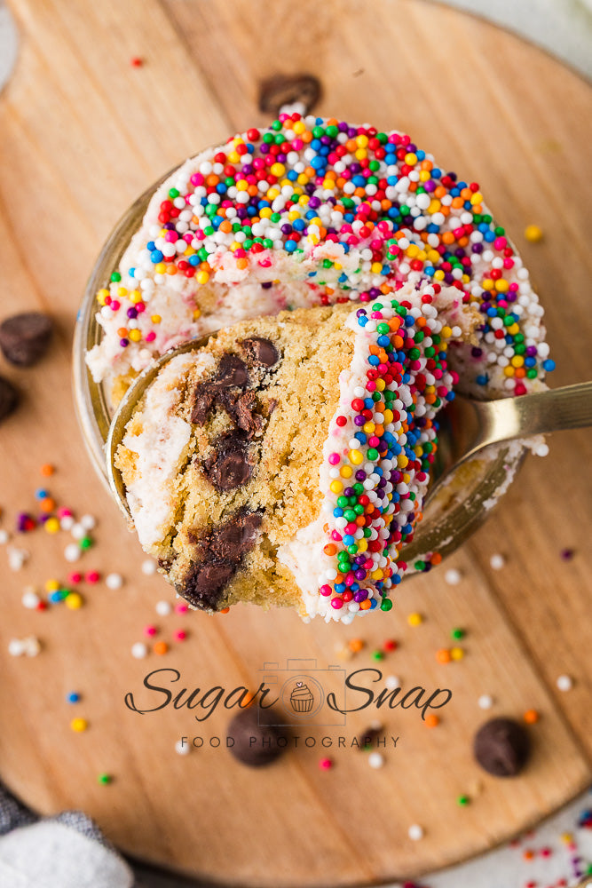Chocolate Chip Cookie Dot Cakes