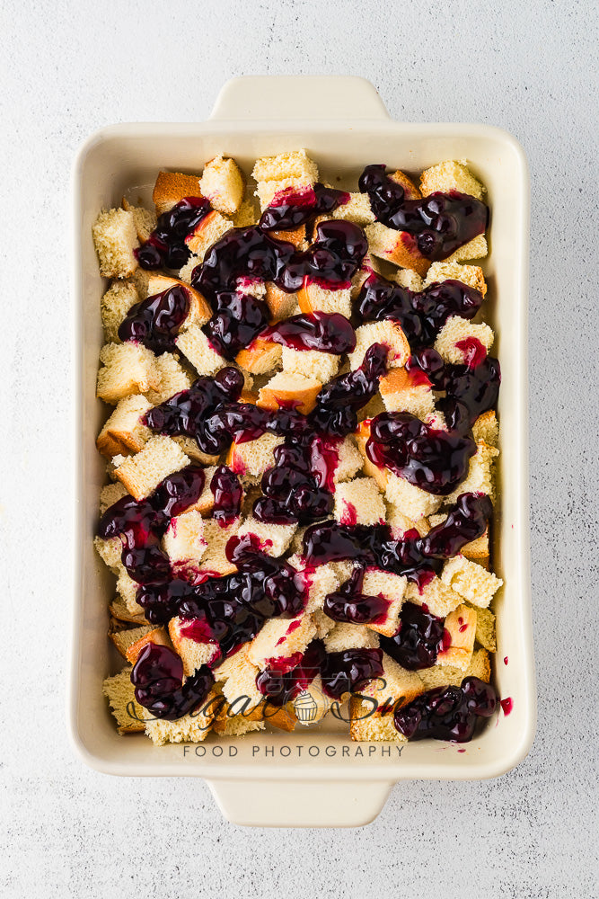 Blueberry Brioche French Toast Casserole