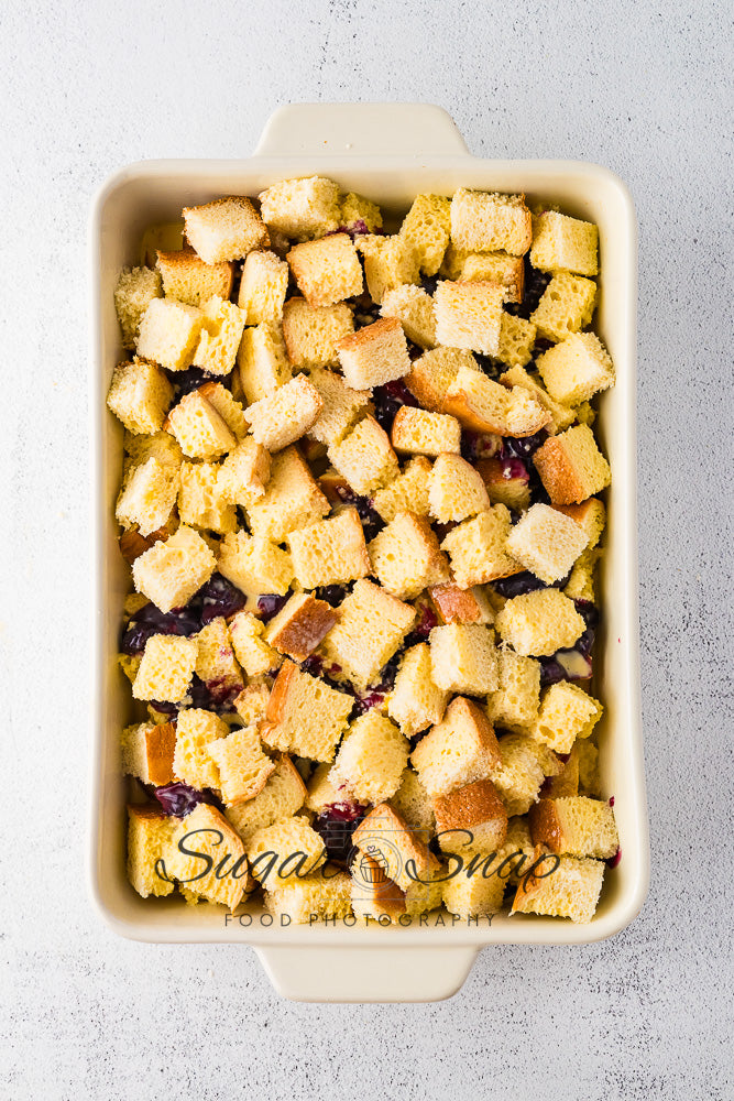 Blueberry Brioche French Toast Casserole