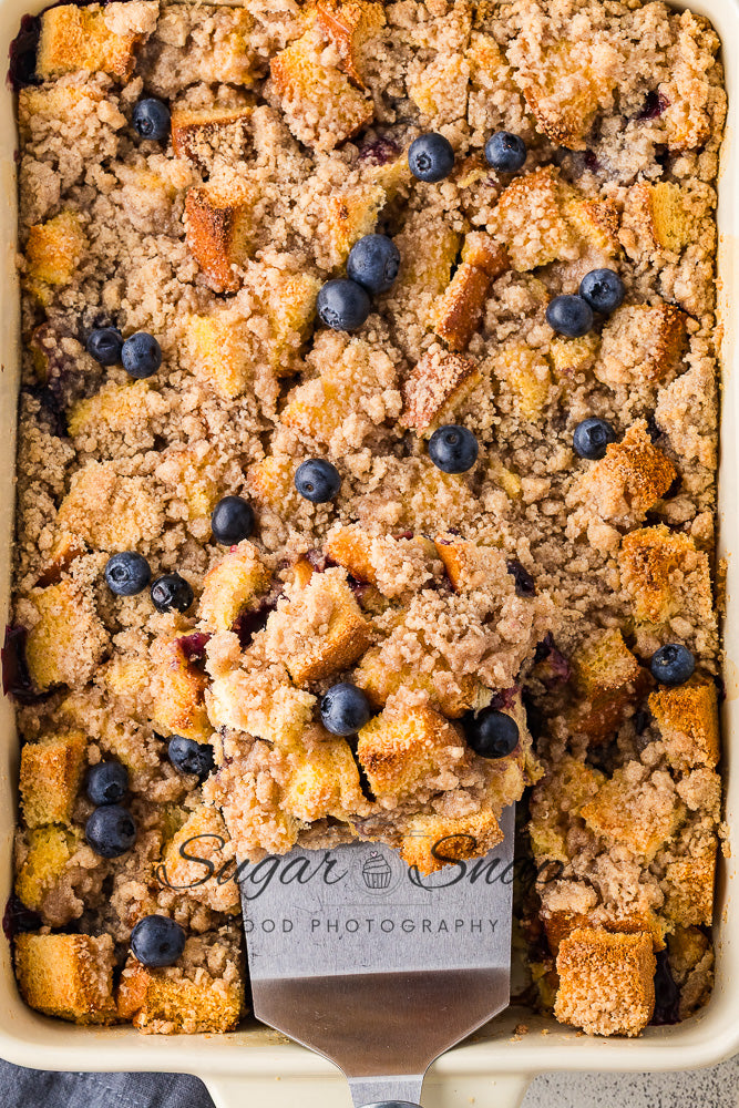 Blueberry Brioche French Toast Casserole