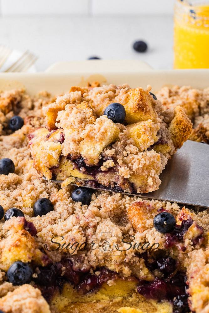 Blueberry Brioche French Toast Casserole