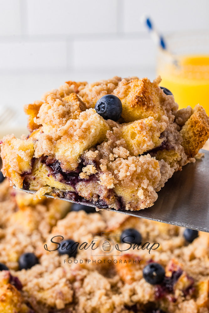Blueberry Brioche French Toast Casserole