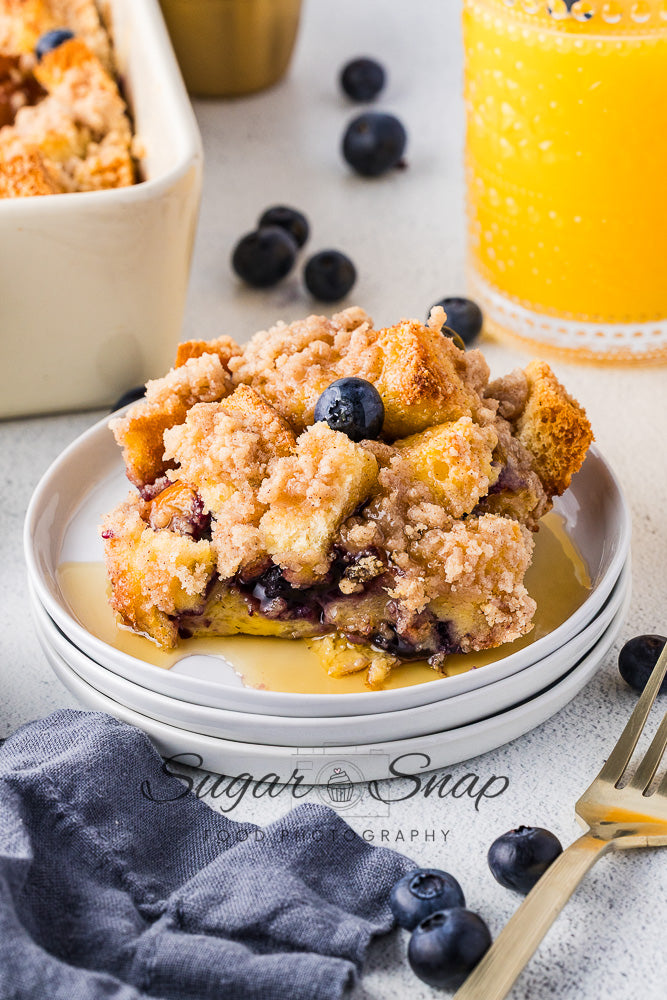Blueberry Brioche French Toast Casserole