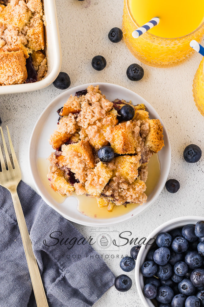 Blueberry Brioche French Toast Casserole