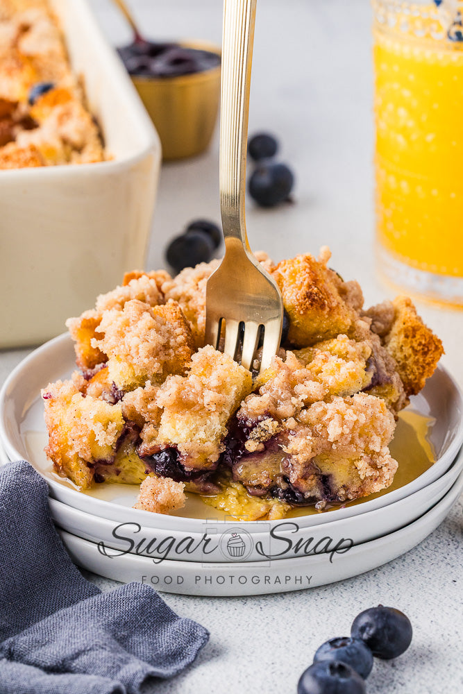 Blueberry Brioche French Toast Casserole