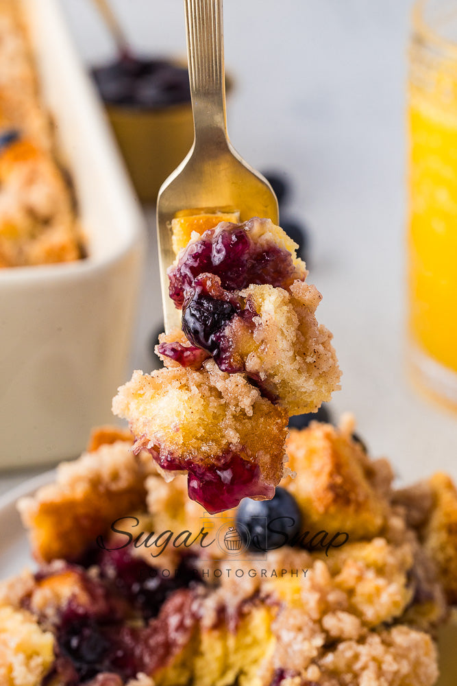 Blueberry Brioche French Toast Casserole