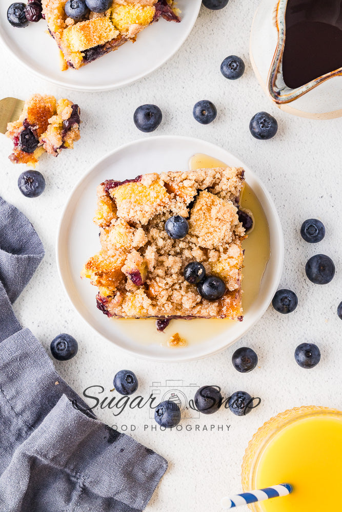 Blueberry Brioche French Toast Casserole