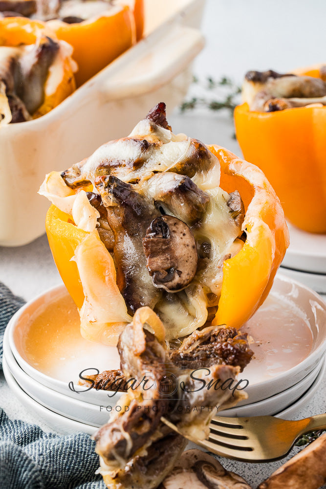 Philly Cheesesteak Stuffed Peppers