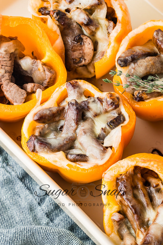 Philly Cheesesteak Stuffed Peppers