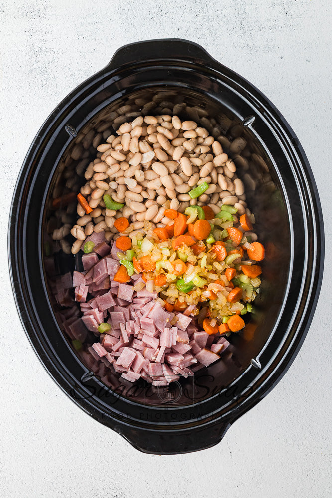 Slow Cooker Ham and Bean Soup