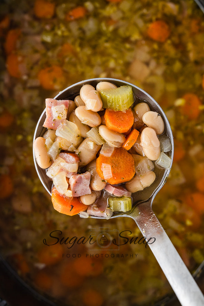 Slow Cooker Ham and Bean Soup
