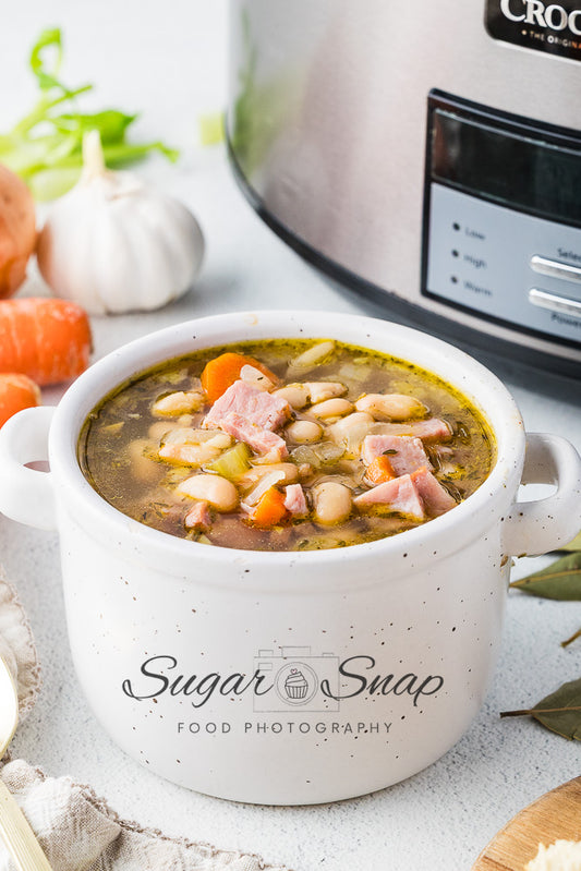 Slow Cooker Ham and Bean Soup