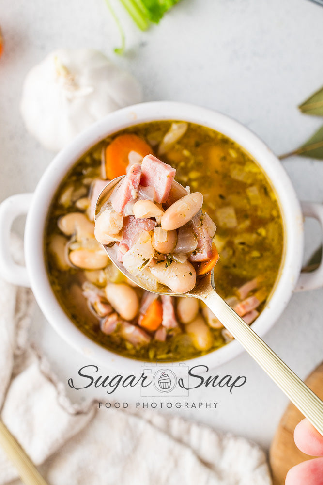 Slow Cooker Ham and Bean Soup
