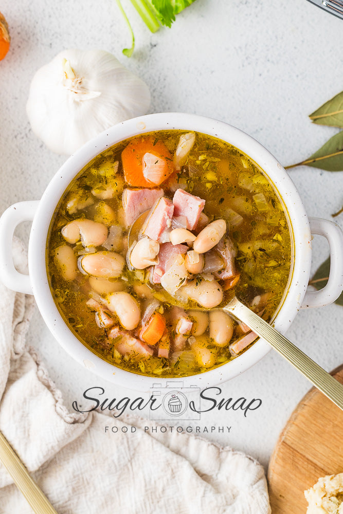 Slow Cooker Ham and Bean Soup