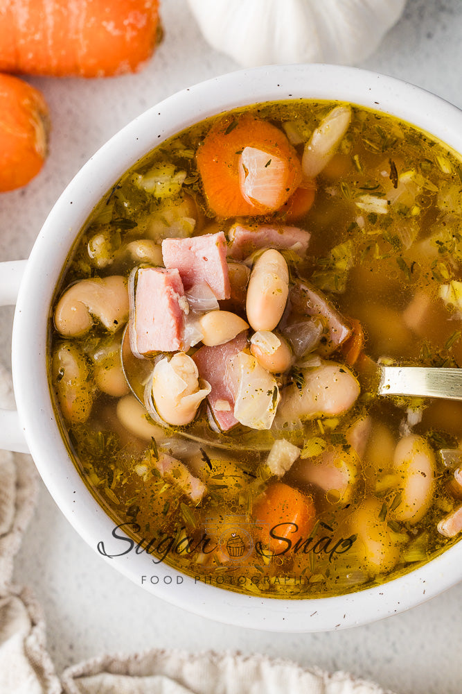 Slow Cooker Ham and Bean Soup