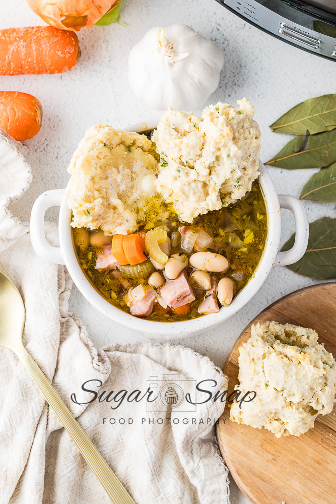Slow Cooker Ham and Bean Soup