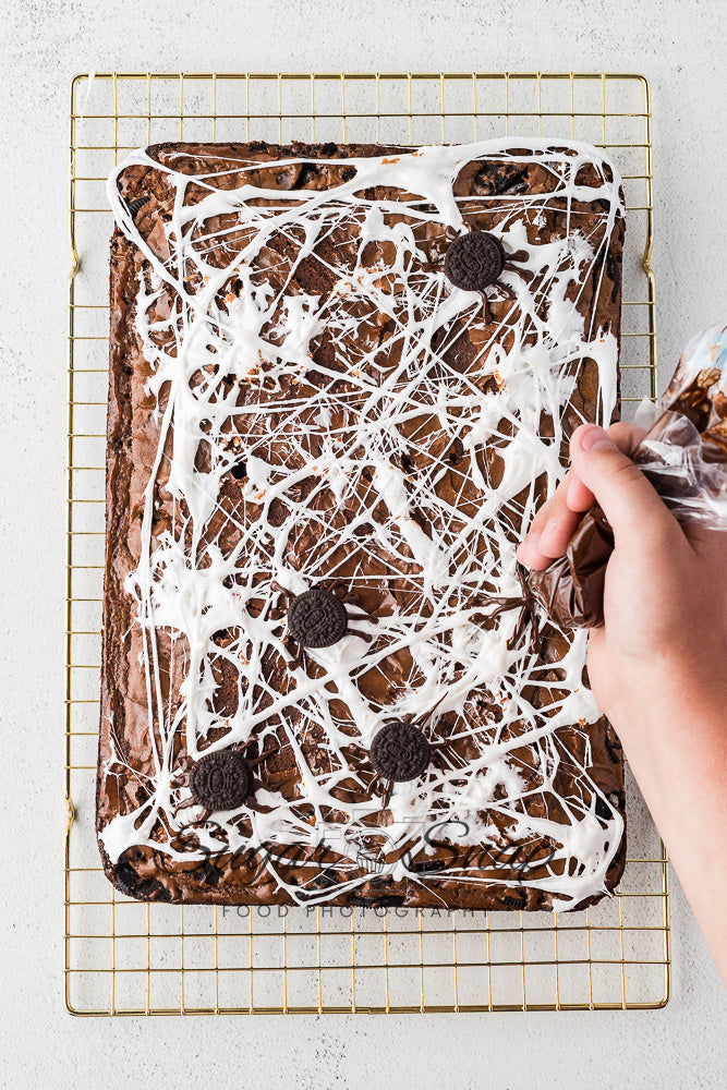 Oreo Spider Brownies