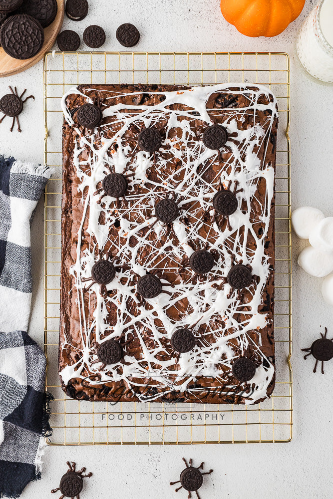 Oreo Spider Brownies