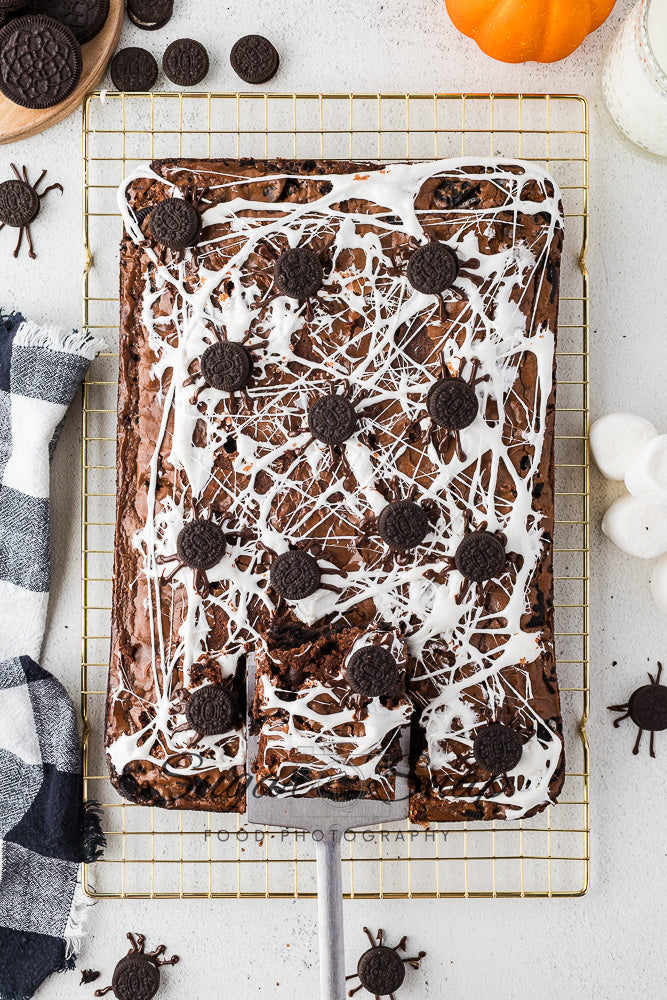Oreo Spider Brownies