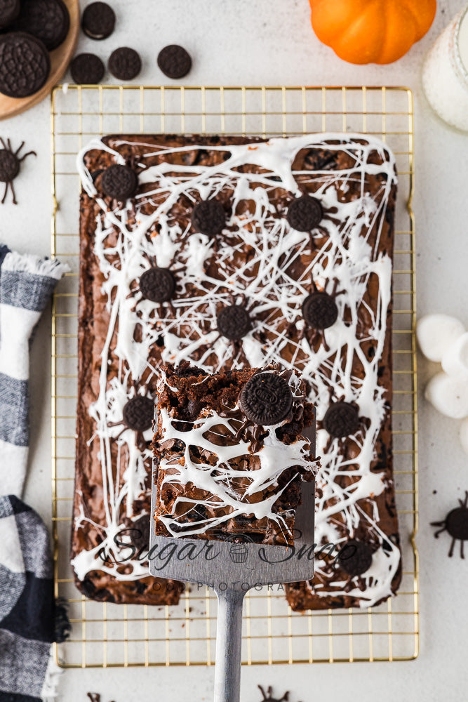 Oreo Spider Brownies