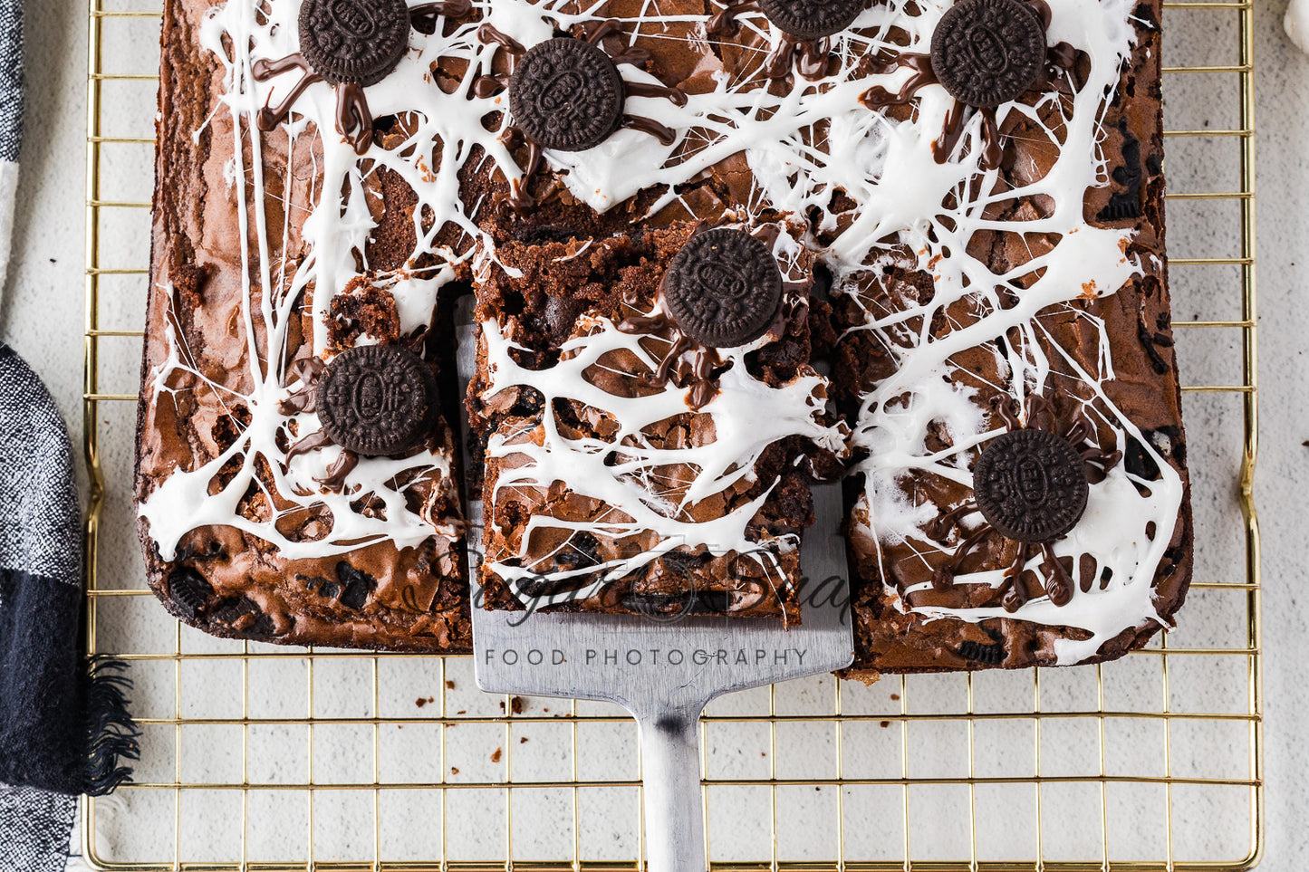 Oreo Spider Brownies