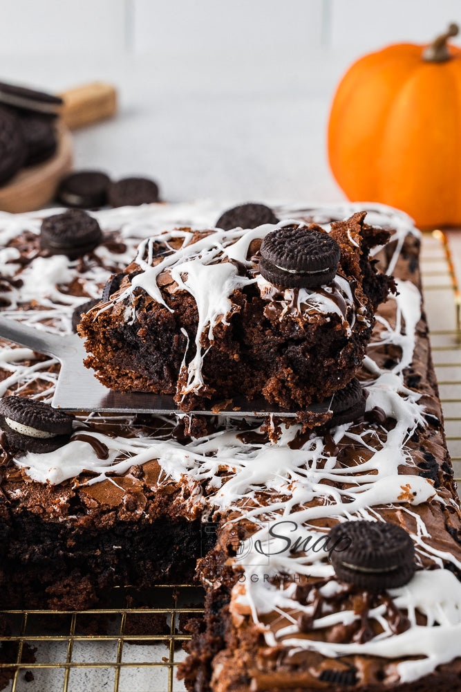 Oreo Spider Brownies