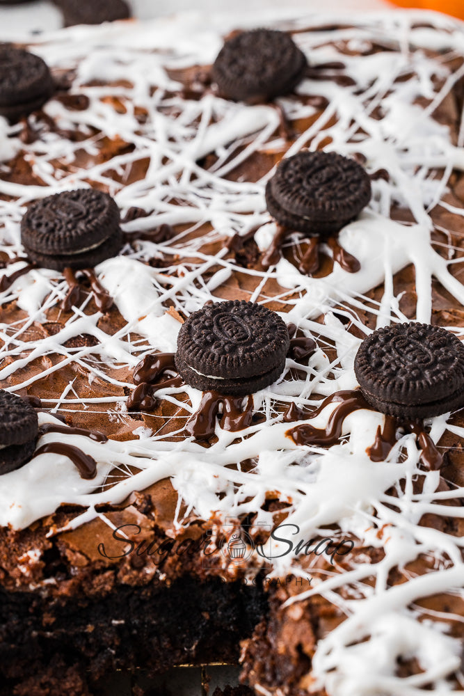 Oreo Spider Brownies