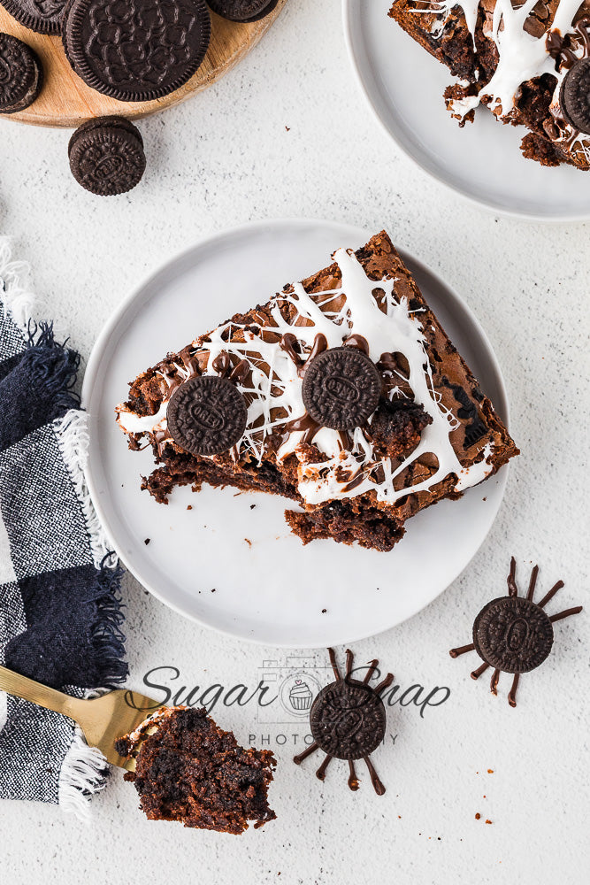 Oreo Spider Brownies