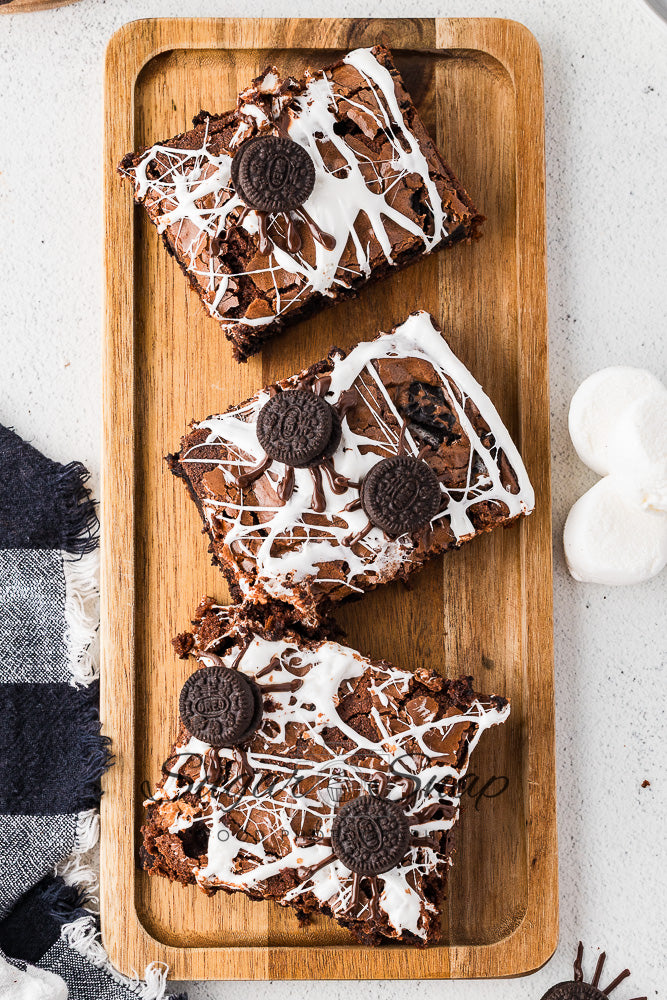 Oreo Spider Brownies