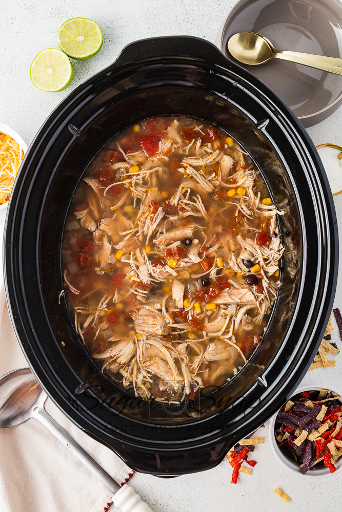 Slow Cooker Chicken Tortilla Soup