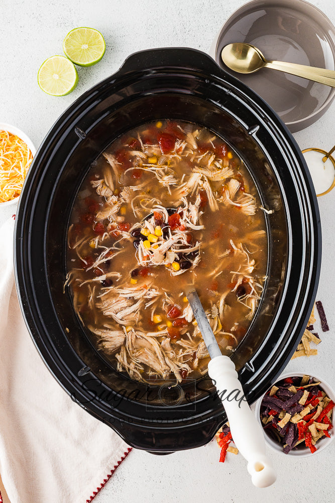 Slow Cooker Chicken Tortilla Soup