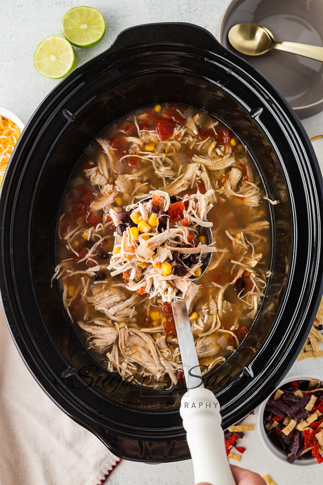 Slow Cooker Chicken Tortilla Soup