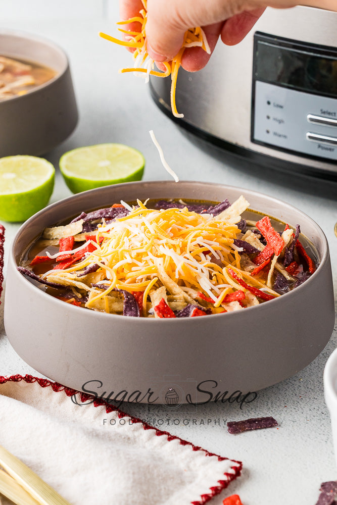 Slow Cooker Chicken Tortilla Soup
