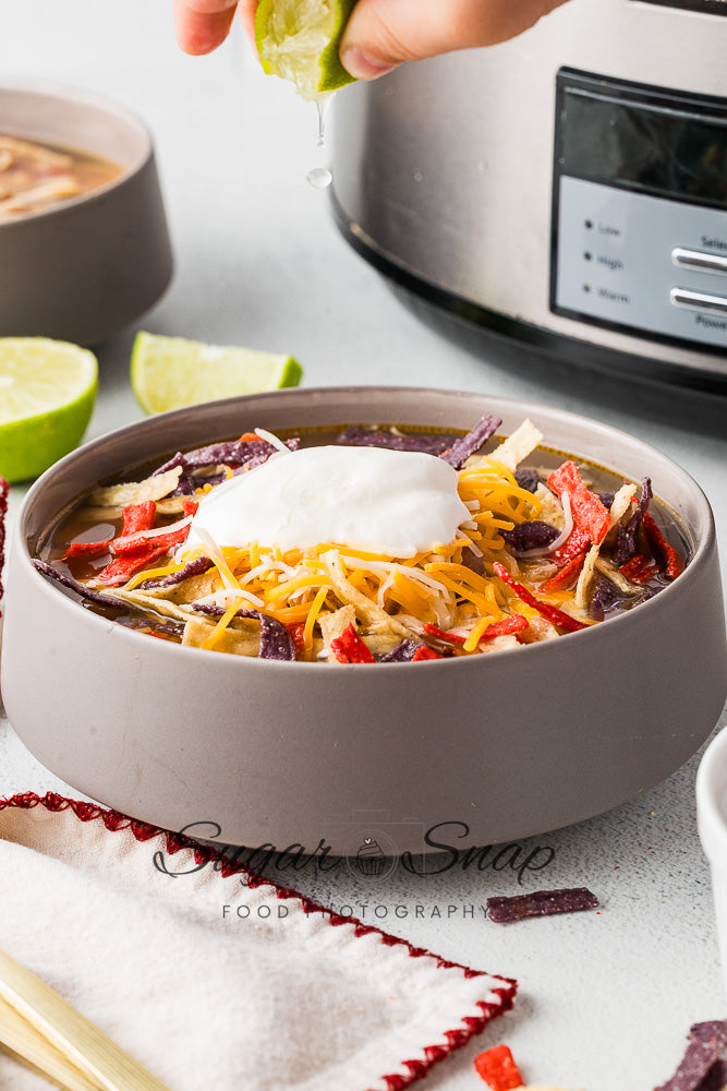 Slow Cooker Chicken Tortilla Soup