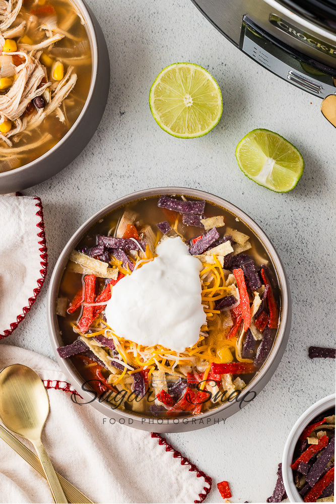 Slow Cooker Chicken Tortilla Soup