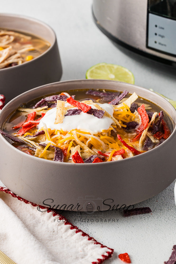 Slow Cooker Chicken Tortilla Soup