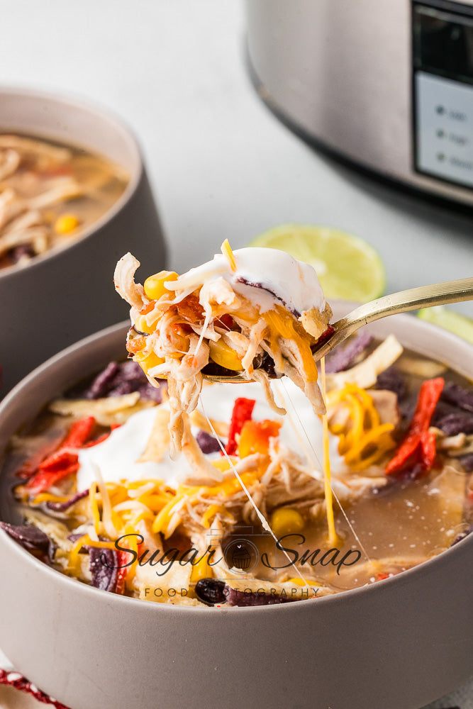 Slow Cooker Chicken Tortilla Soup