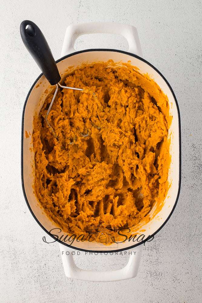 Maple Browned Butter Mashed Sweet Potatoes