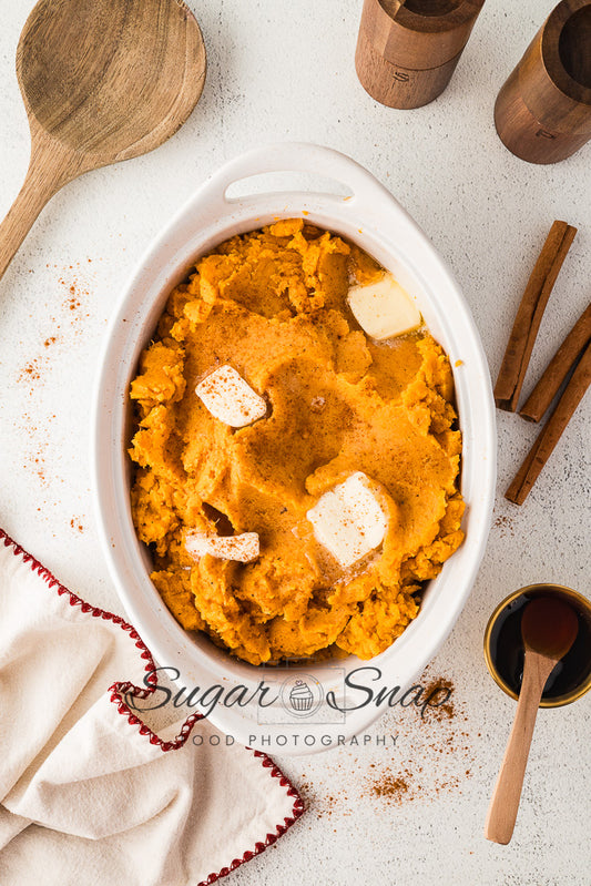 Maple Browned Butter Mashed Sweet Potatoes