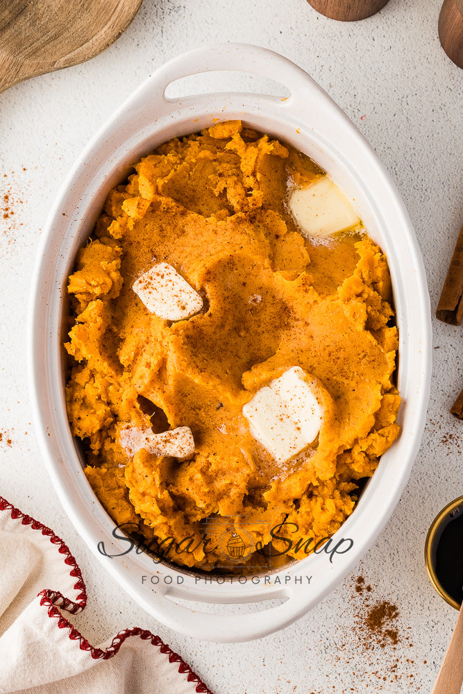 Maple Browned Butter Mashed Sweet Potatoes