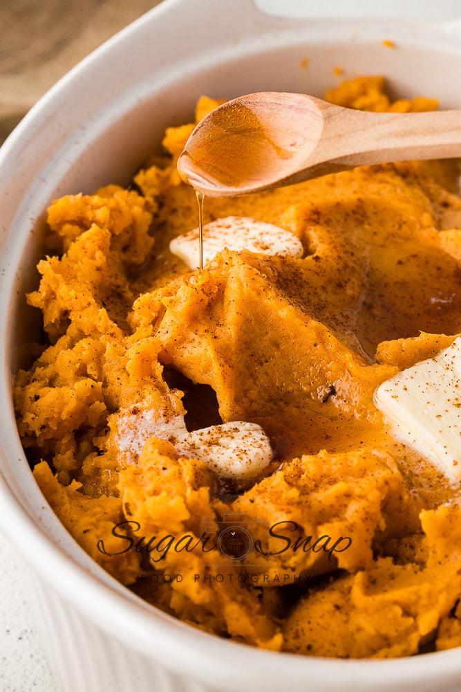 Maple Browned Butter Mashed Sweet Potatoes