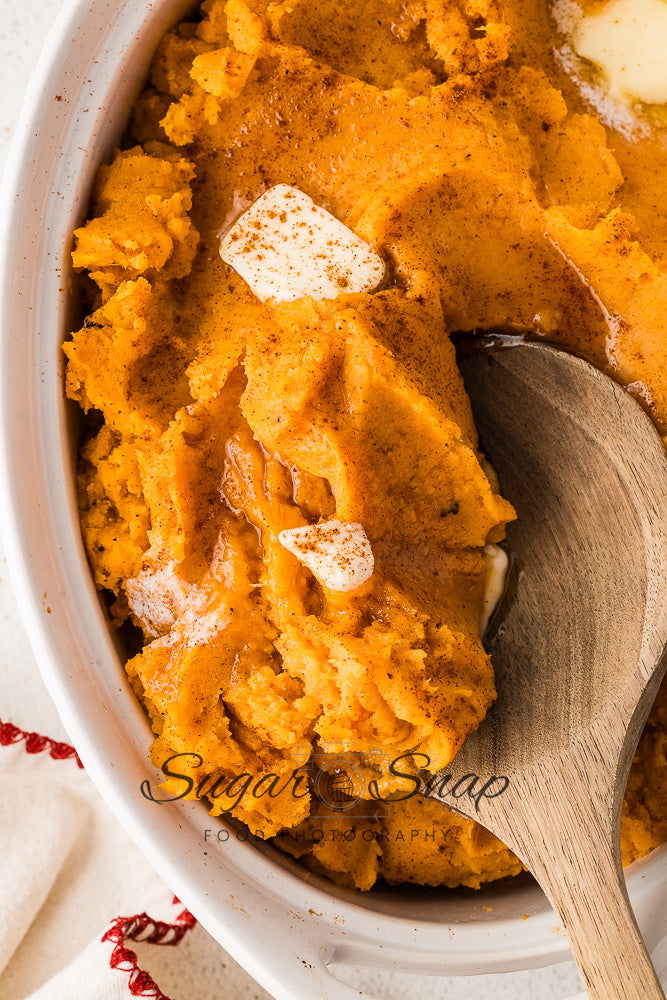Maple Browned Butter Mashed Sweet Potatoes