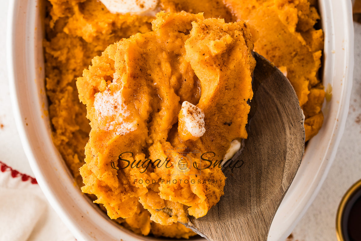 Maple Browned Butter Mashed Sweet Potatoes